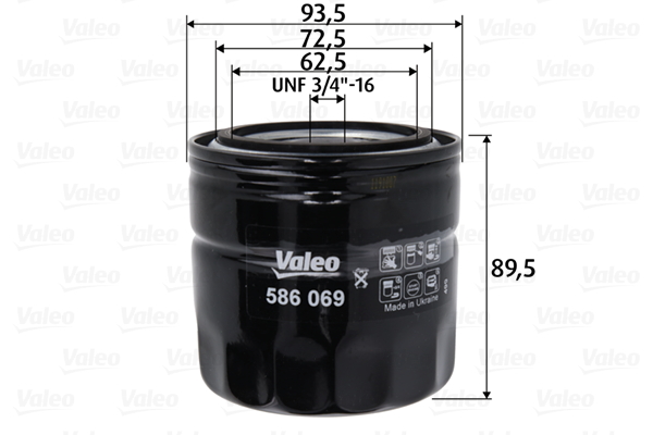 Filtru ulei 586069 VALEO